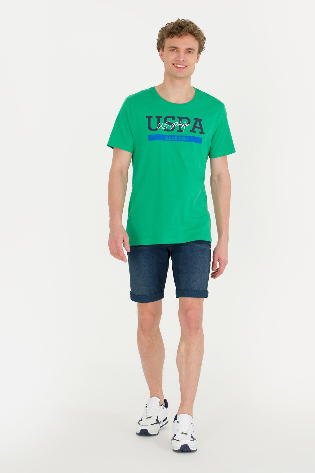 Erkek Ye_il Bisiklet Yaka Ti__rt