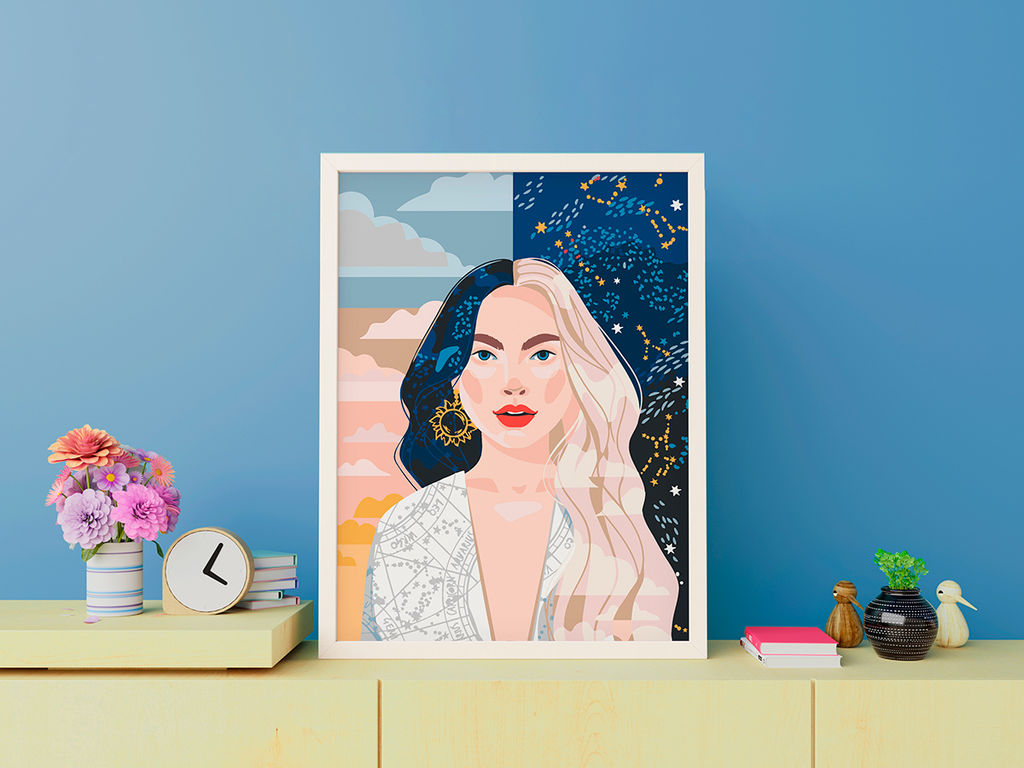 ФРЕЯ PKZ/PMZ-073 Набор для раскрашивания по номерам (на картоне) 40 х 30 см Гармония сфер