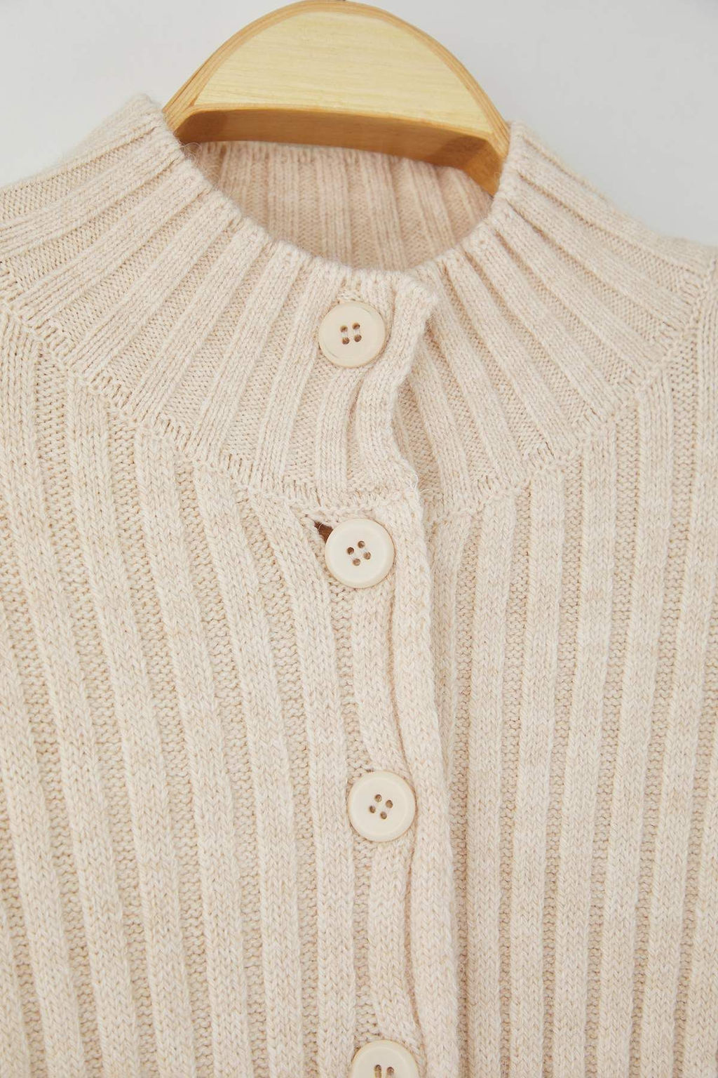 Wardrobe Essentials Tas Dik Yaka Genis Kal?p Fitilli Yumusak Dokulu Triko H?rka | TWOAW26HI00091