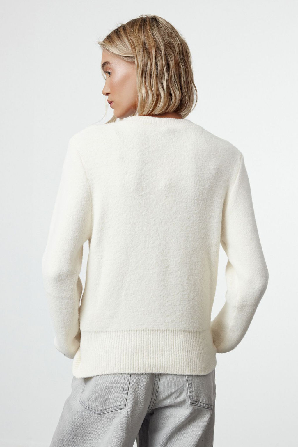 TRENDYOLMILLA Ekru Ekstra Yumusak Dokulu Triko H?rka TWOAW25HI00119 фото 5