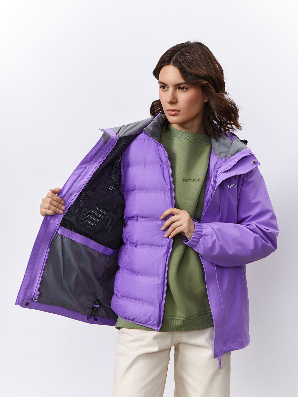 Куртка двойная утепленная водонепроницаемая мембрана