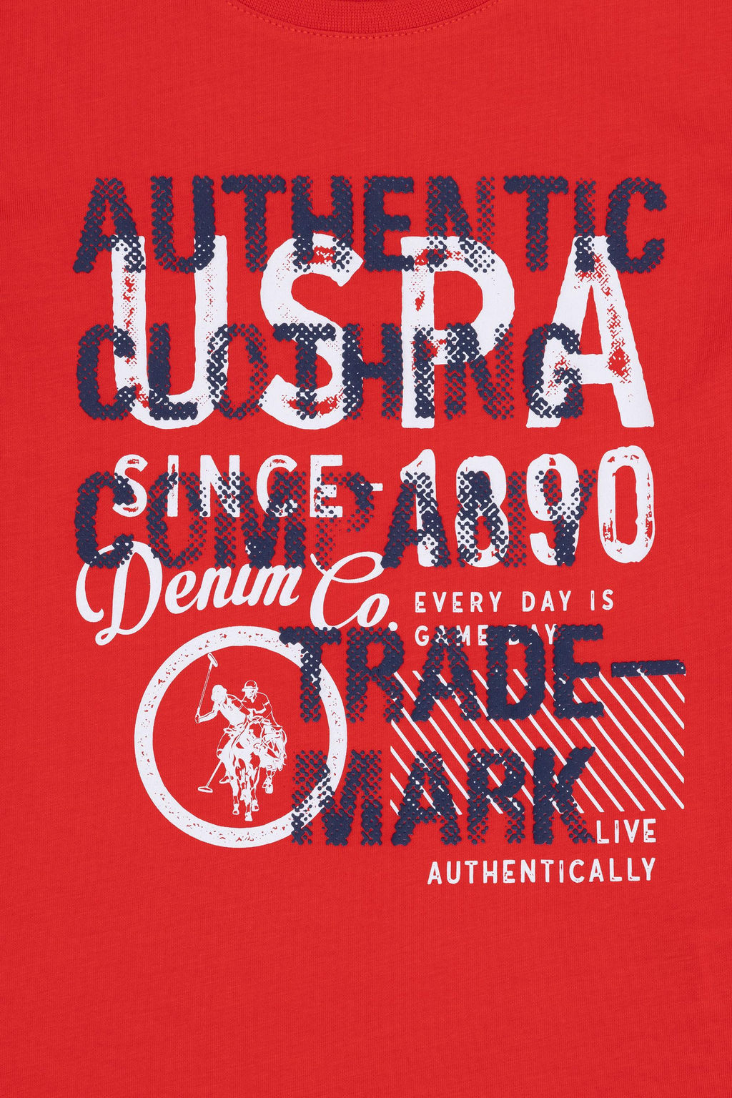 Детская красная футболка с круглым вырезом Неожиданная скидка в корзине