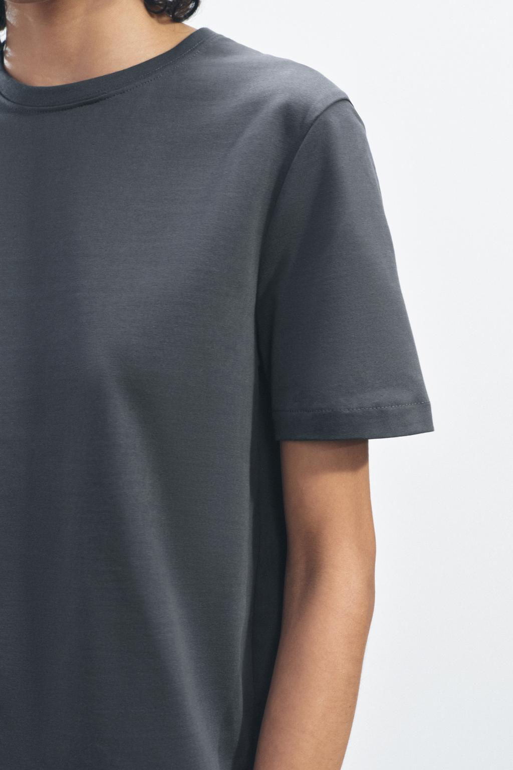 HEAVY COTTON T-SHIRT - Zara фото 49