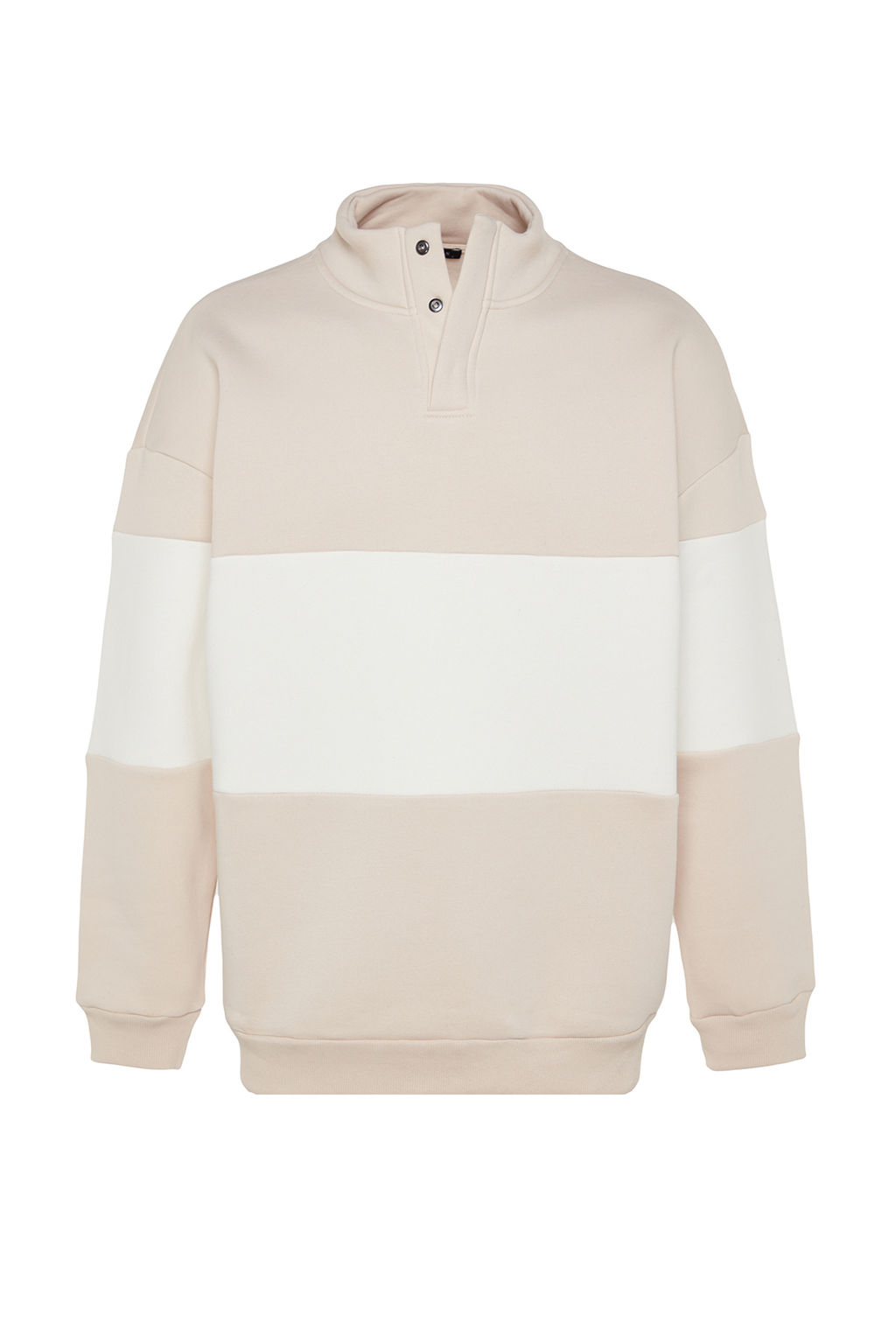TRENDYOL MAN Siyah Oversize/Genis Kesim C?tc?tl? Renk Ici Polar Pamuklu Sweatshirt TMNAW24SW00160 - Trendyolmilla фото 22