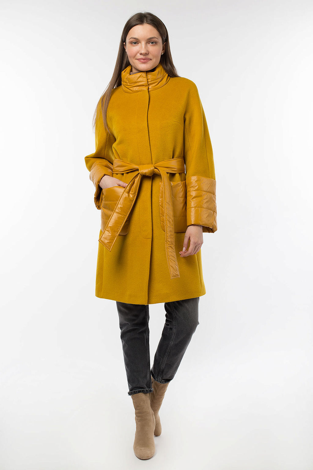 Пальто женское демисезонное (пояс) - Империя пальто фото 2