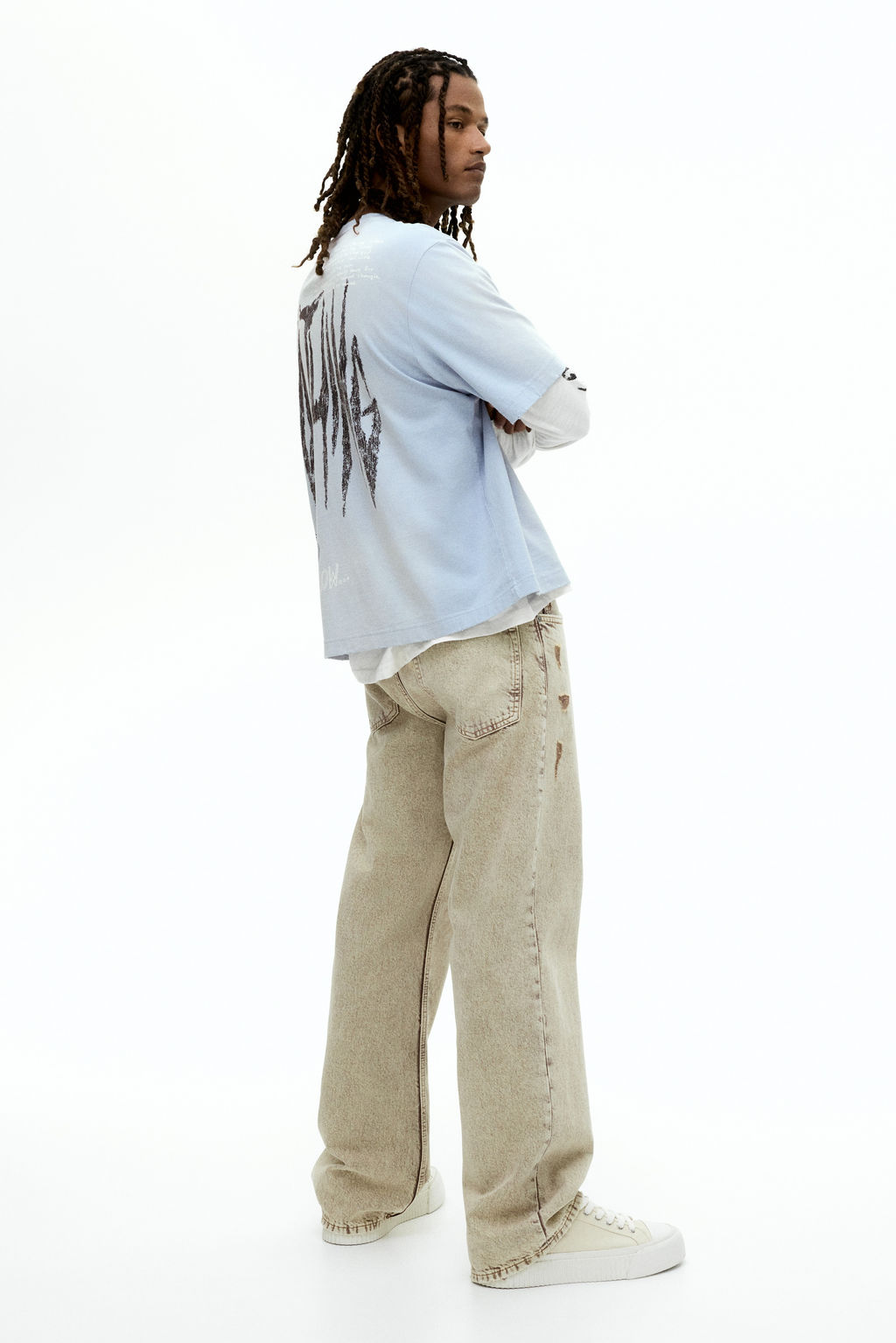 Camiseta con estampado Oversized Fit - H&m фото 4
