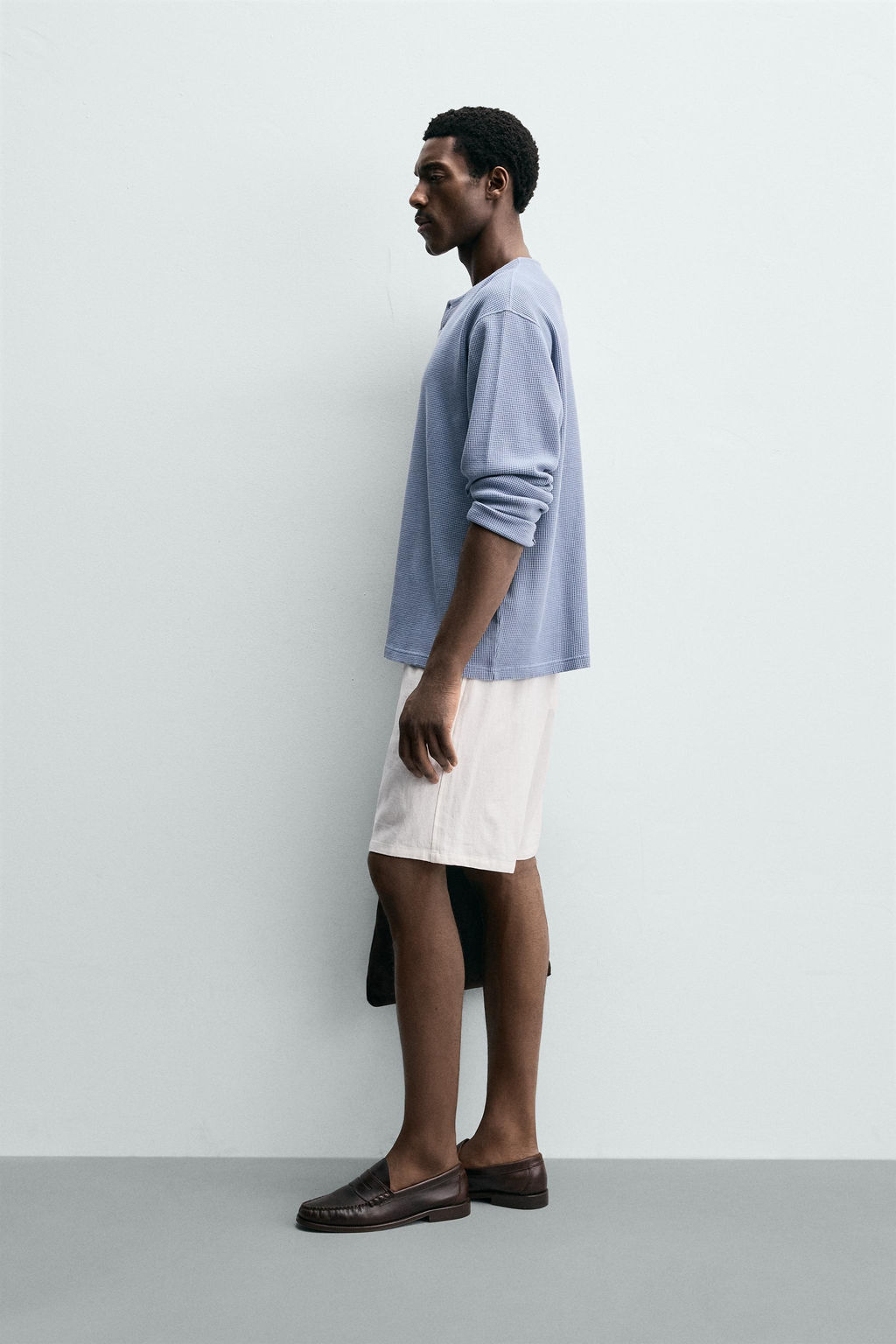 BERMUDA RELAXED FIT VISCOSA - LINO / Blanco - Zara фото 4