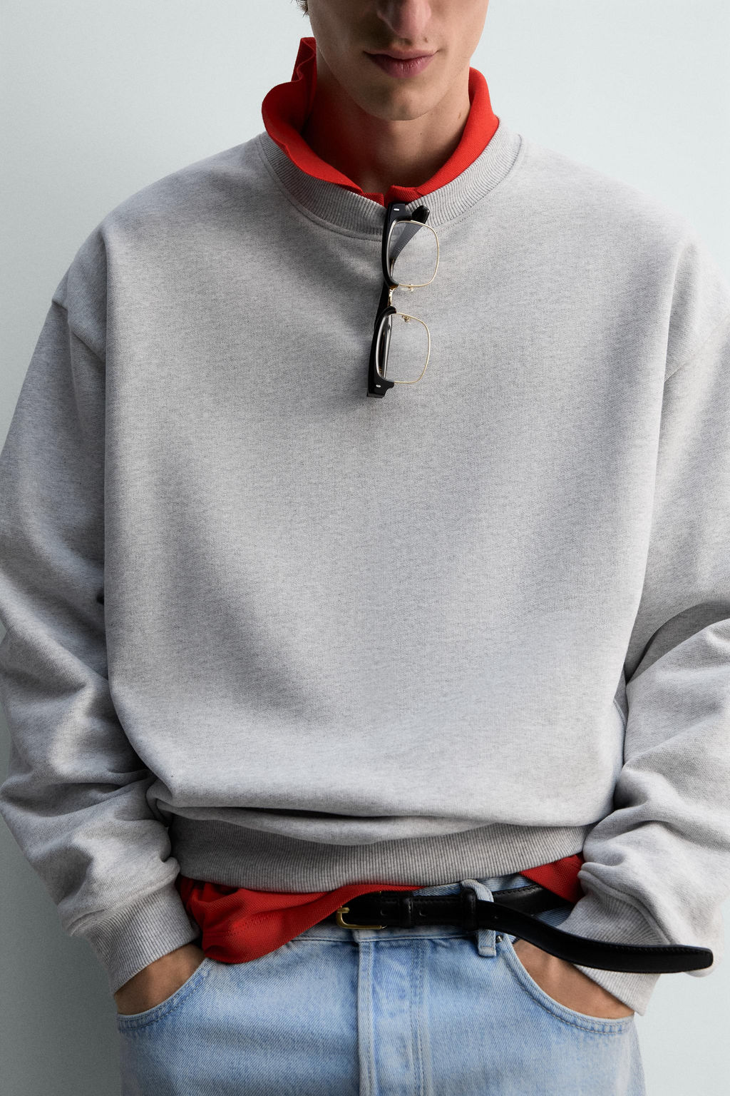 REGULAR FIT CREWNECK SWEATSHIRT - Zara фото 14