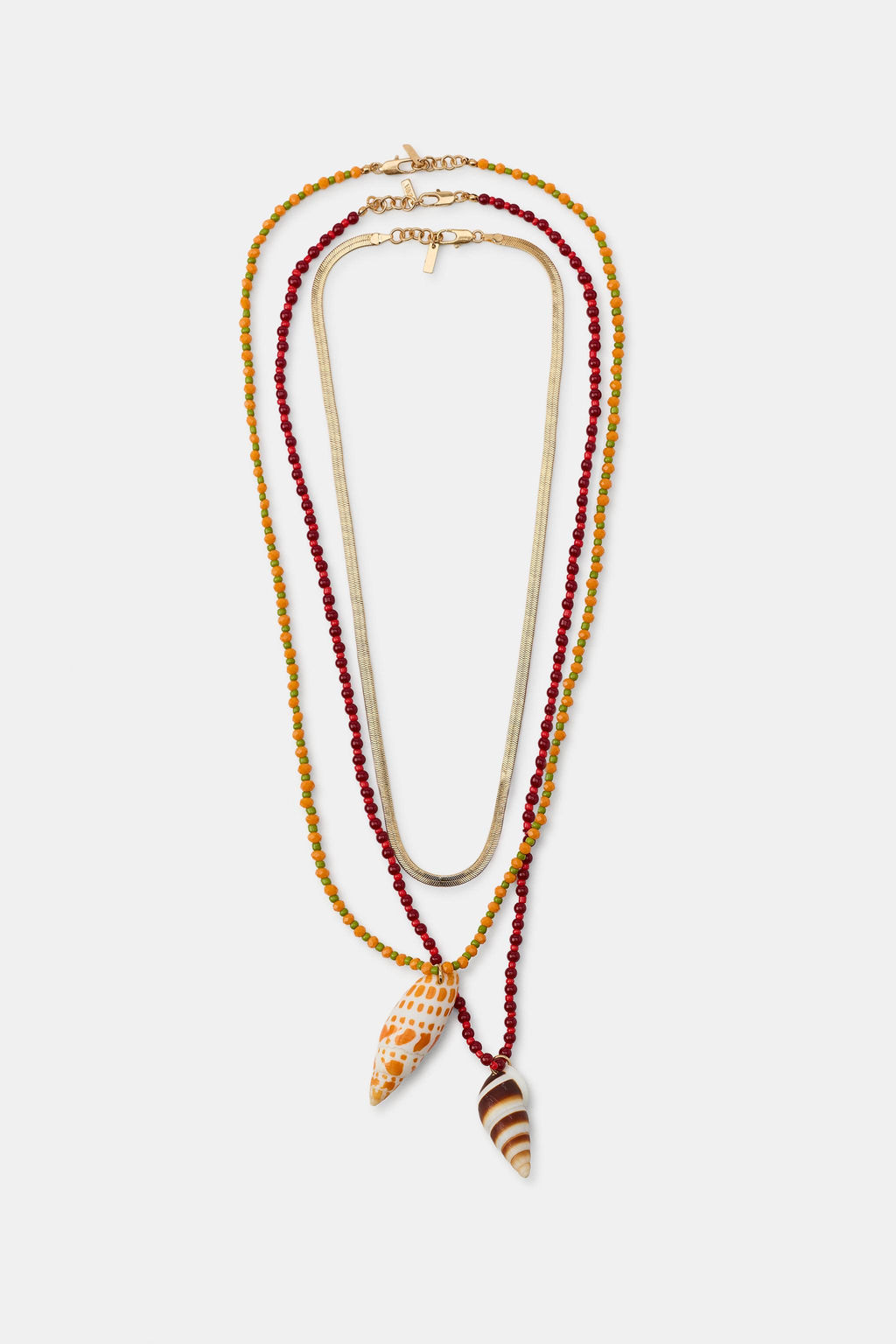 PACK 3 COLLARES ABALORIOS COCHAS / Multicolor - Zara фото 2
