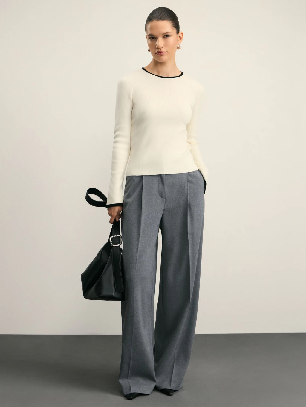 Джемпер с контрастными окантовками / Zarina  фото 2