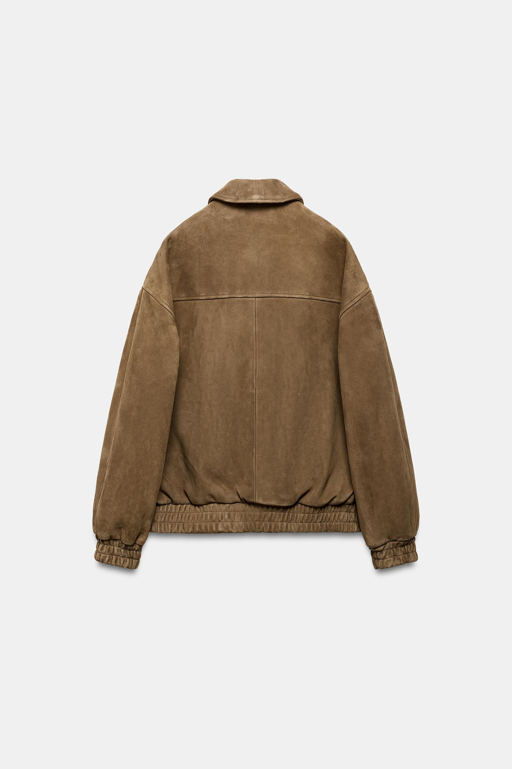 OVERSIZE SUEDE LEATHER JACKET ZW COLLECTION LIMITED EDITION - Zara фото 11