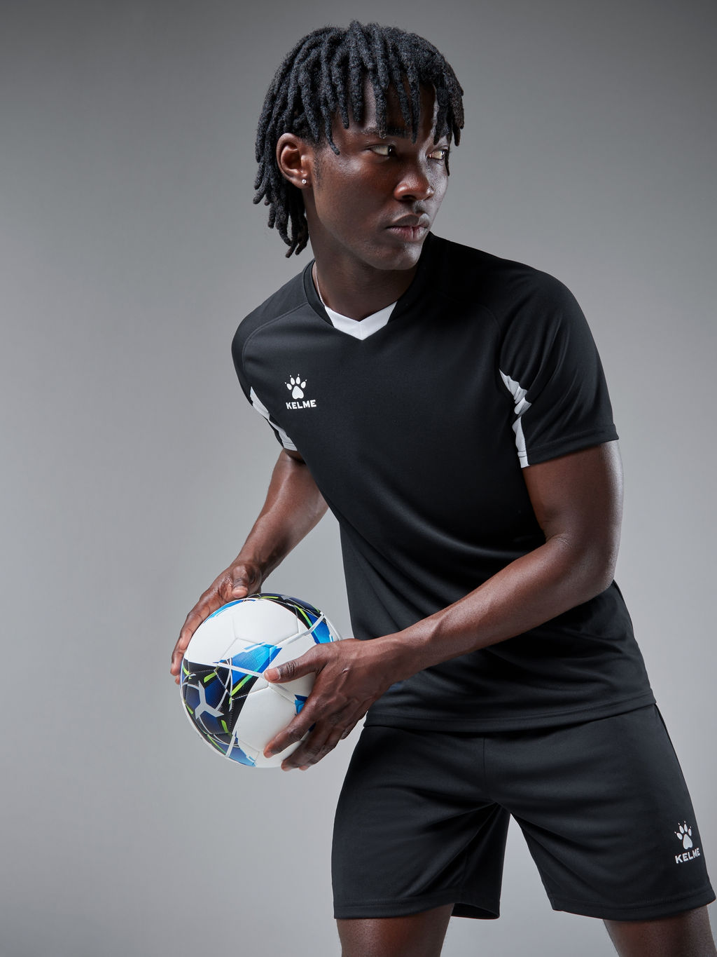 Футбольная форма KELME Football Suit (Black/White)