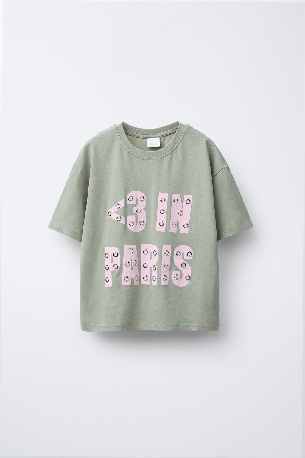 GARMENT DYE EYELET T-SHIRT