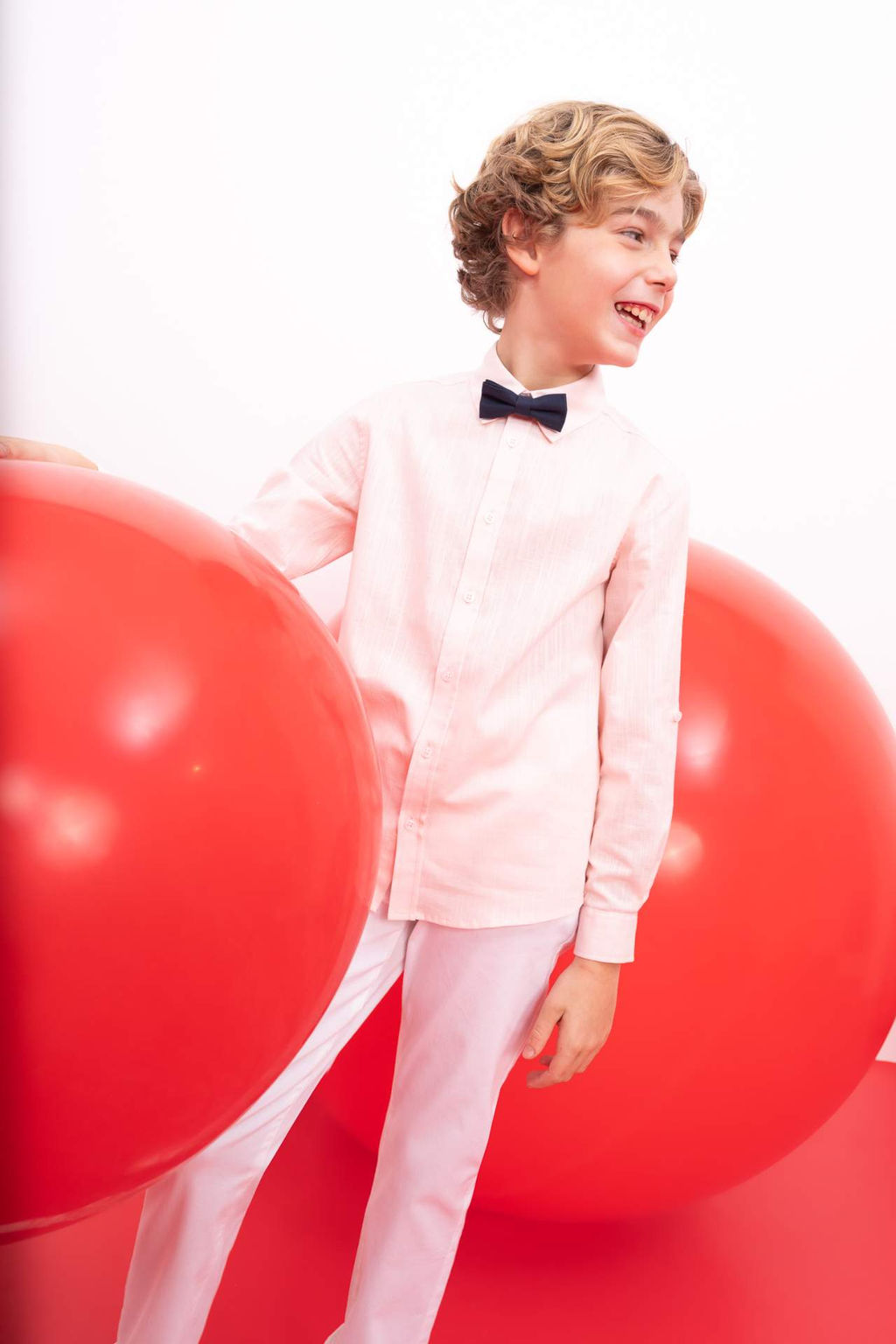 Erkek Cocuk Polo Yaka 2li Uzun Kollu Gomlek - Defacto фото 2