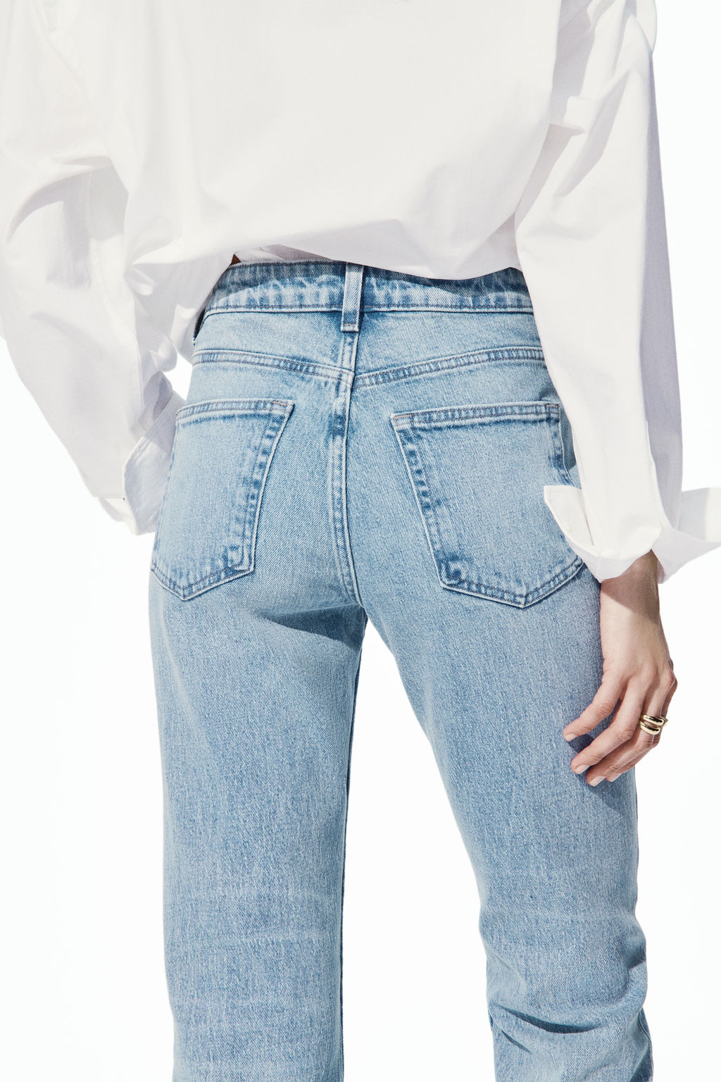Slim Straight Regular Waist Ankle Jeans - H&m фото 9
