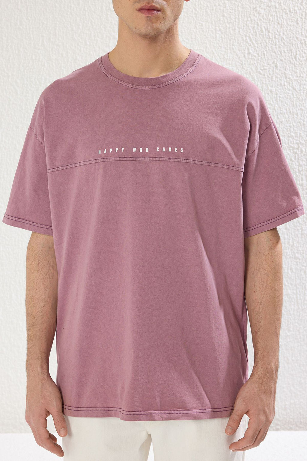 TRENDYOL MAN Antrasit Oversize/Genis Kesim Soluk Efektli Yaz? Bask?l? %100 Pamuklu T-Shirt TMNSS23TS00174 - Trendyolmilla фото 14