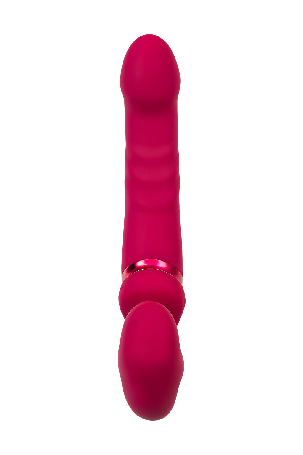 Безремневой страпон LOVENSE Lapis, с вибрацией, силикон, красный, 23 см