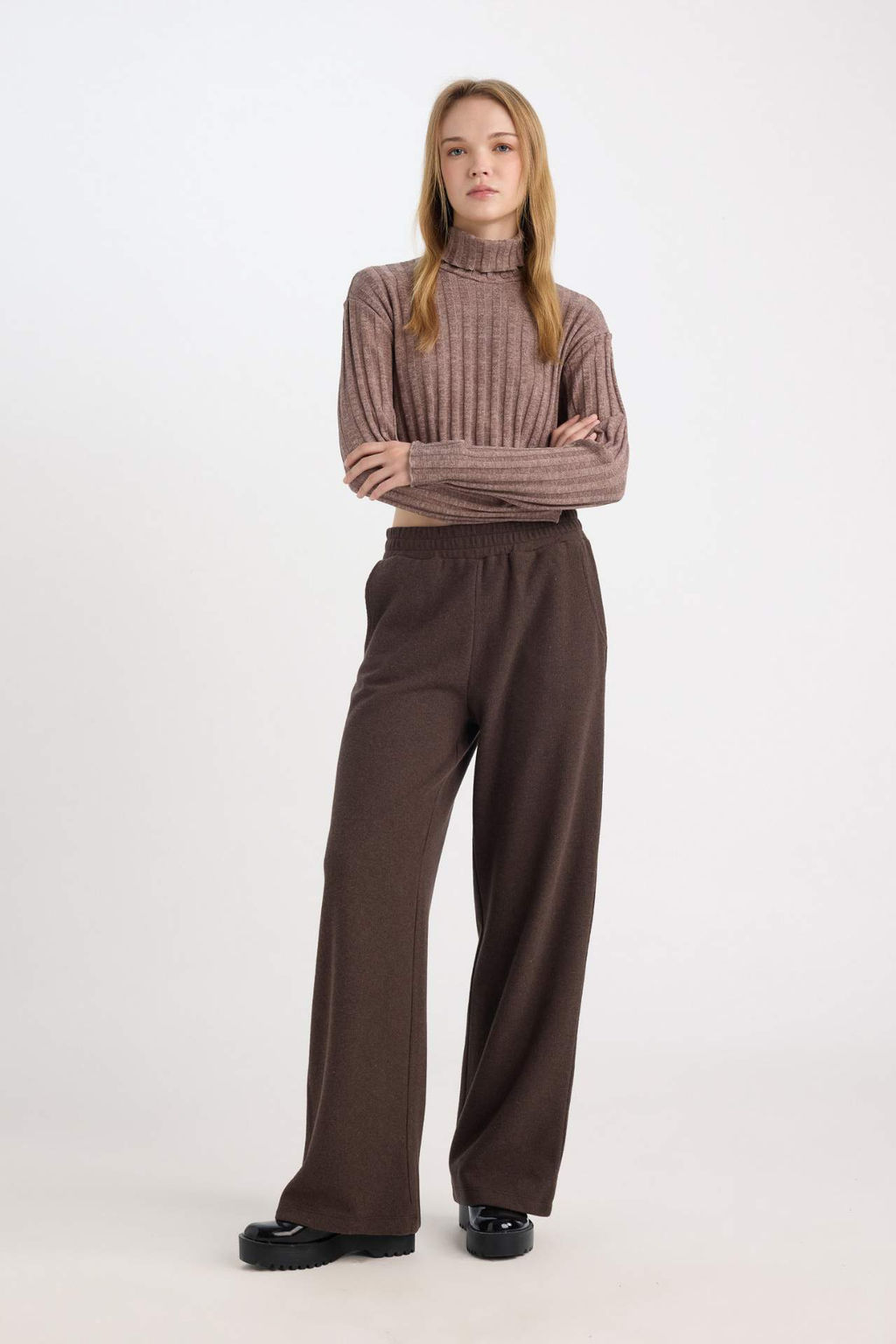 Wide Leg Genis Bol Paca Esofman Alt? Cepli Bagc?kl? Uzun Boy - Defacto фото 2