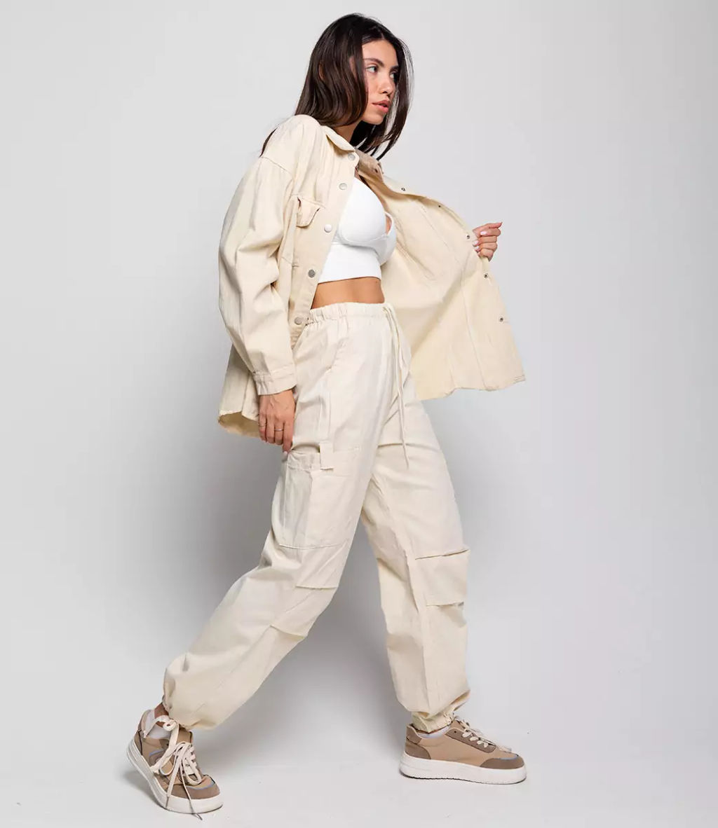 Брюки #КТ8292, молочный