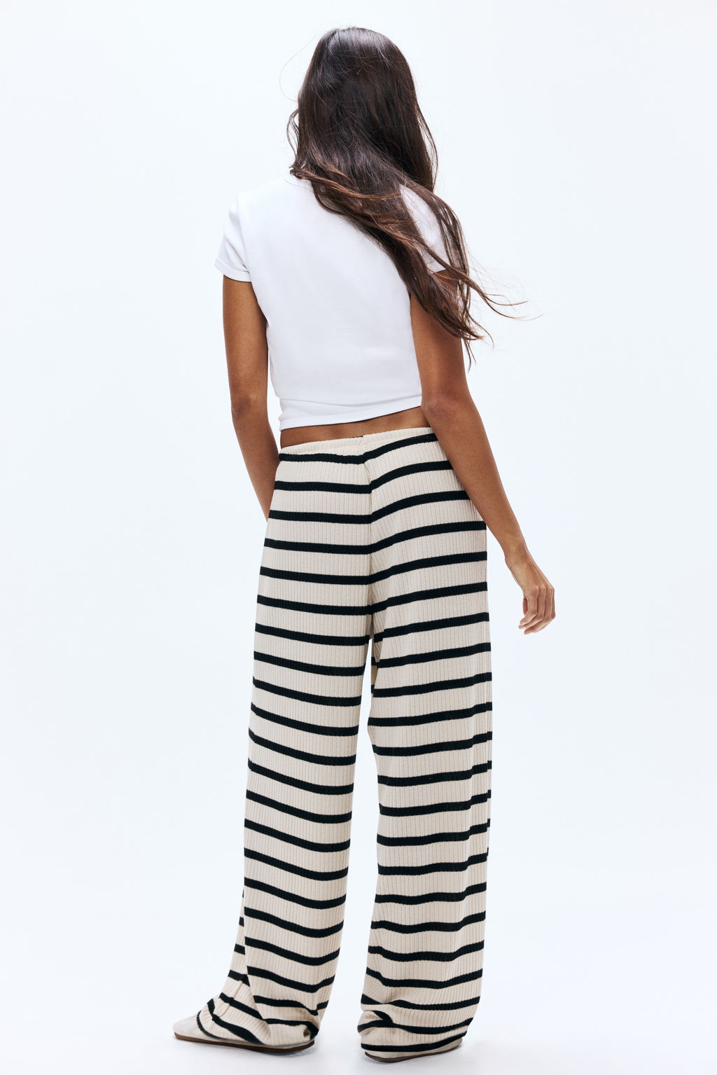 Pantal?n amplio en punto de canal? - H&m фото 4