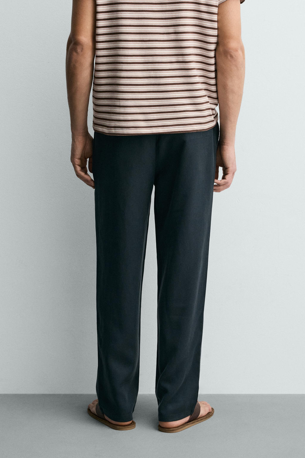 PANTAL?N FLUIDO RELAXED FIT / Azul
