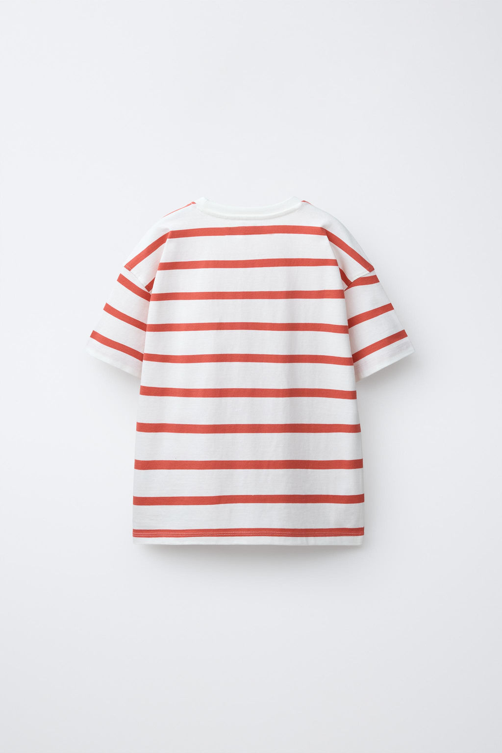 CAMISETA RAYAS HEAVY WEIGHT TEXTO / Raya Roja - Zara фото 2