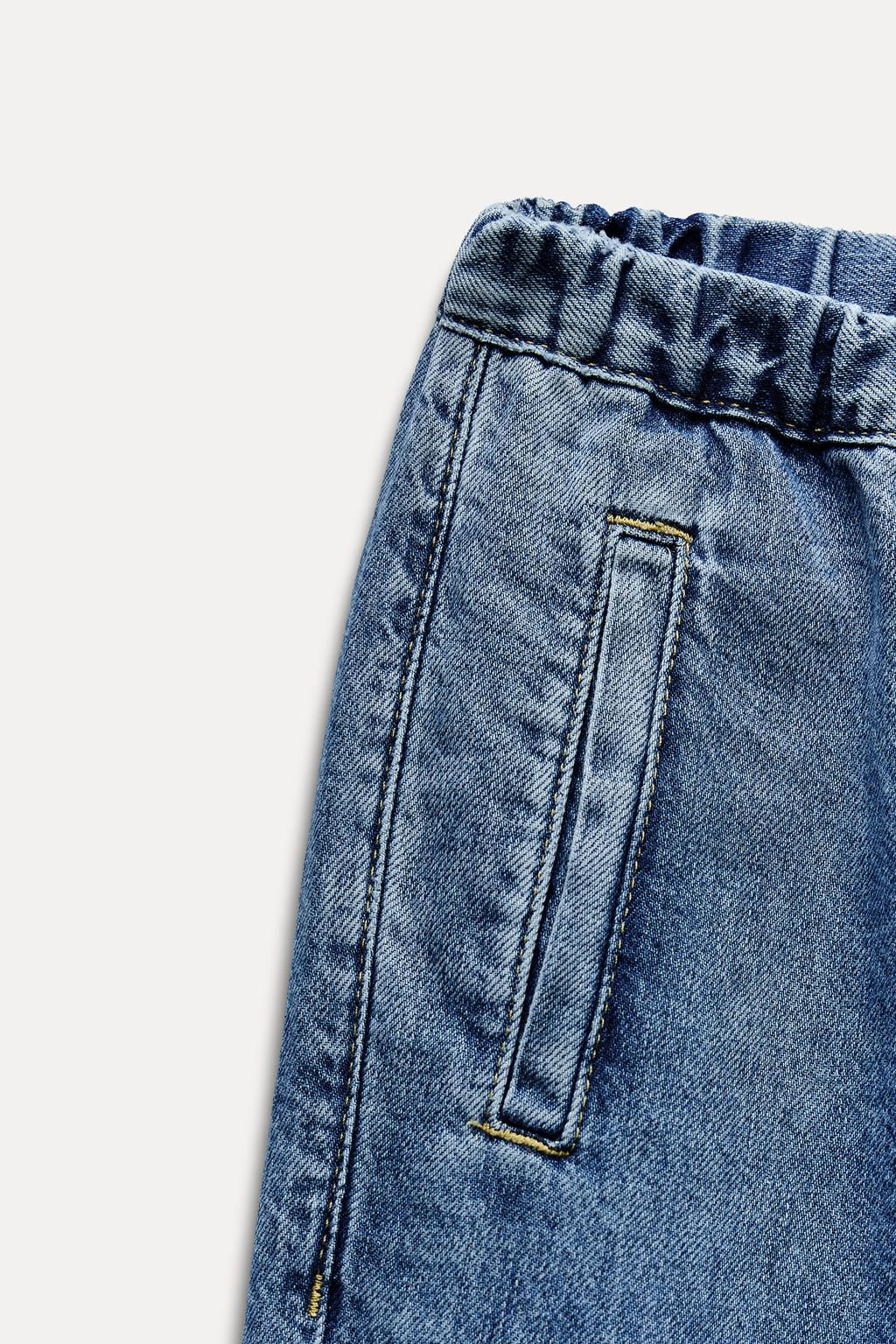 Z1975 HIGH-WAIST WIDE-LEG JOGGER JEANS - Zara фото 20