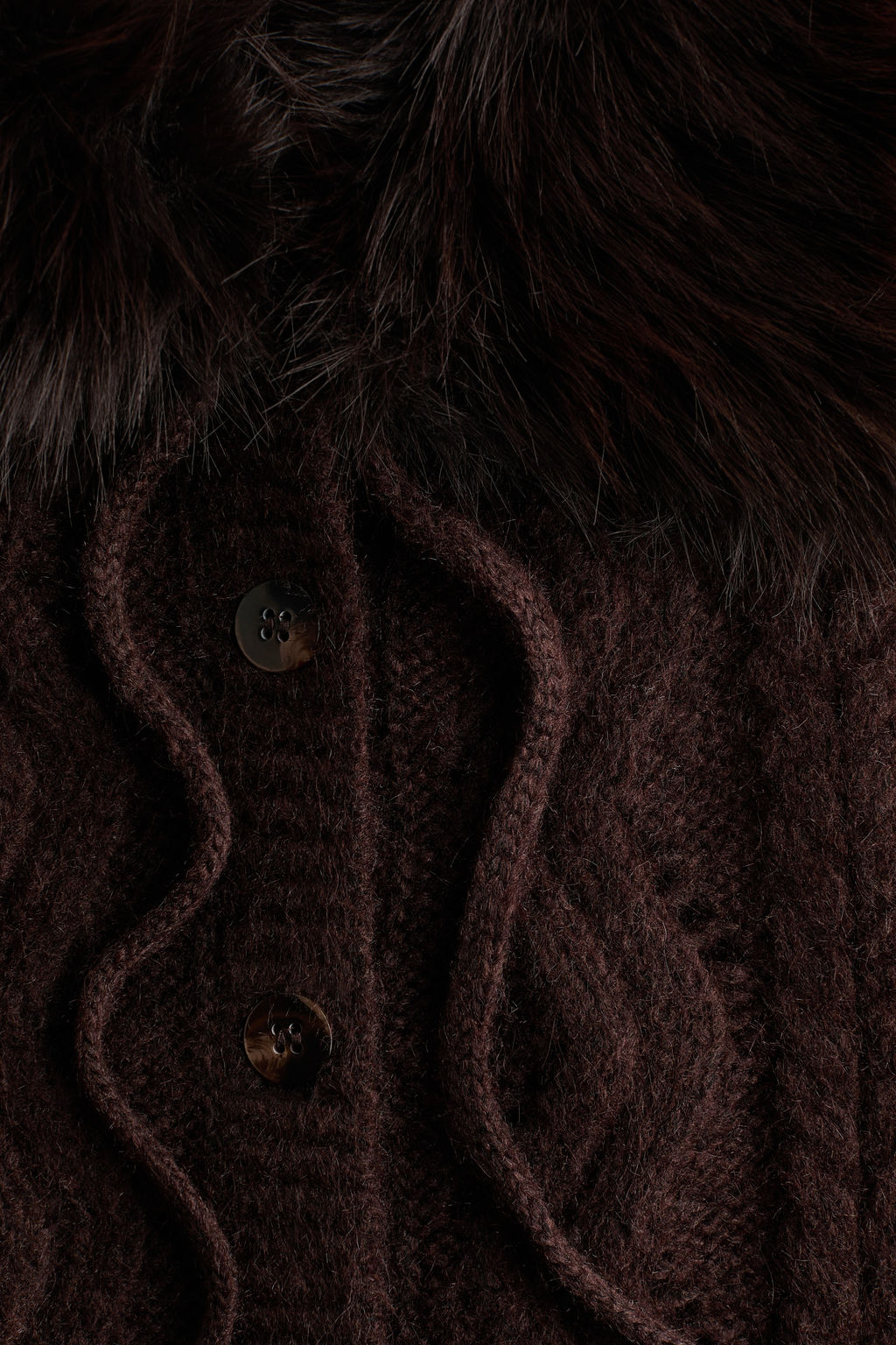 Chaleco en punto trenzado con cuello - H&m фото 4