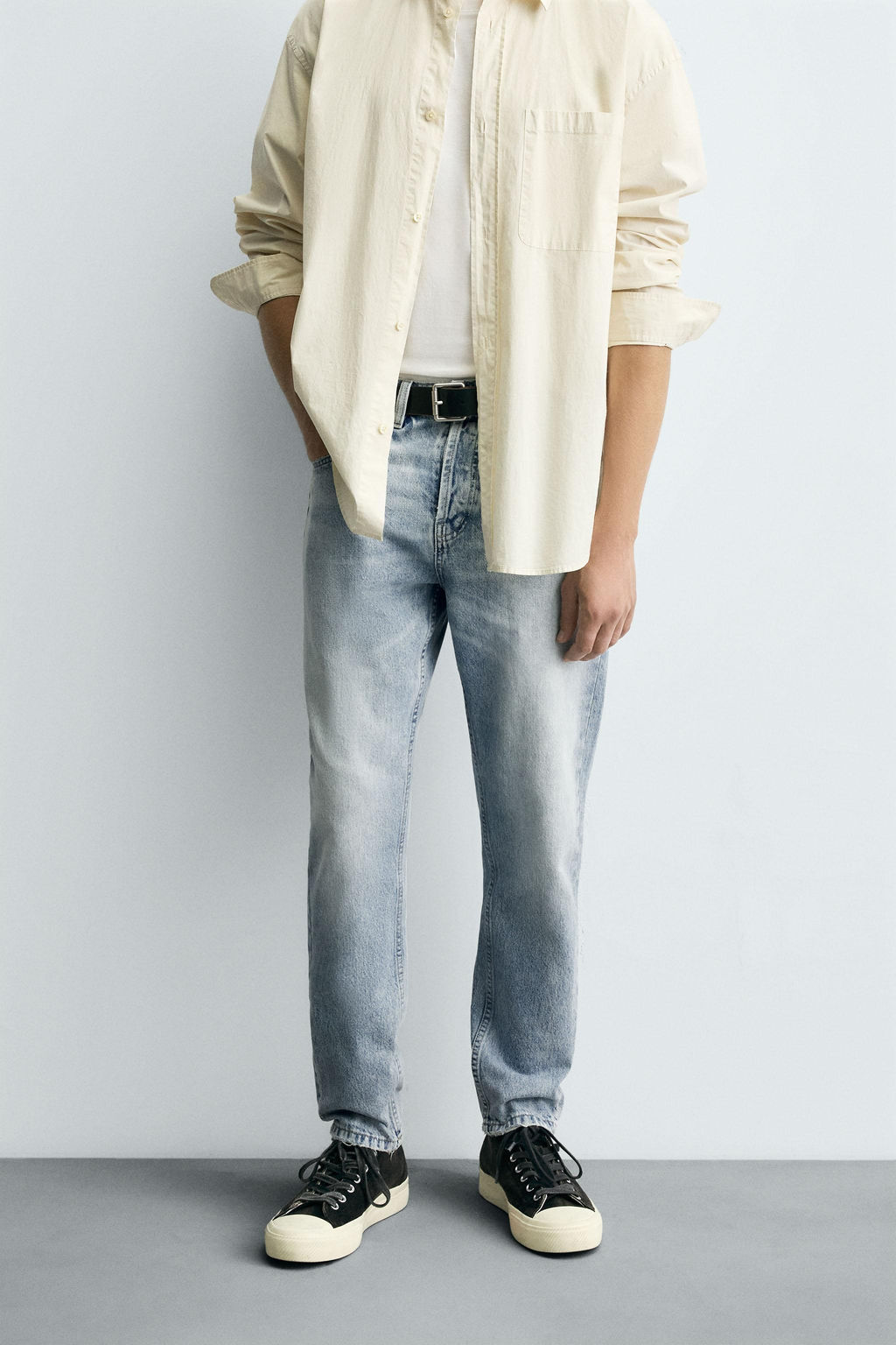 SLIM FIT CROPPED JEANS - Zara фото 2
