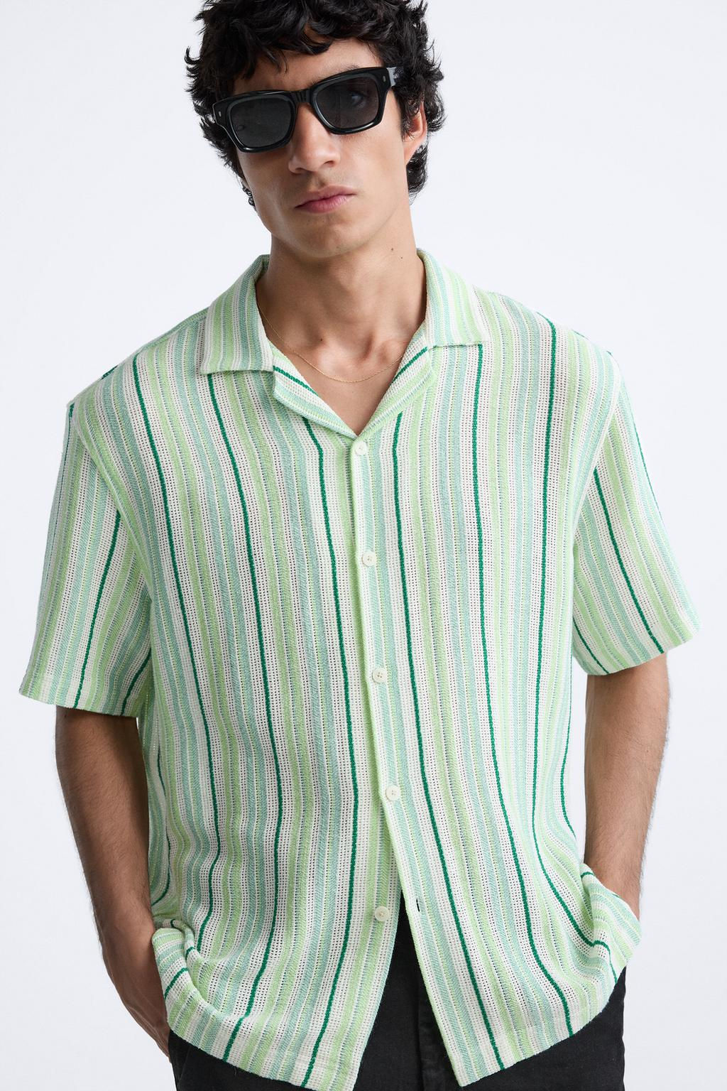 CIZGILI DOKULU GOMLEK - Zara фото 24