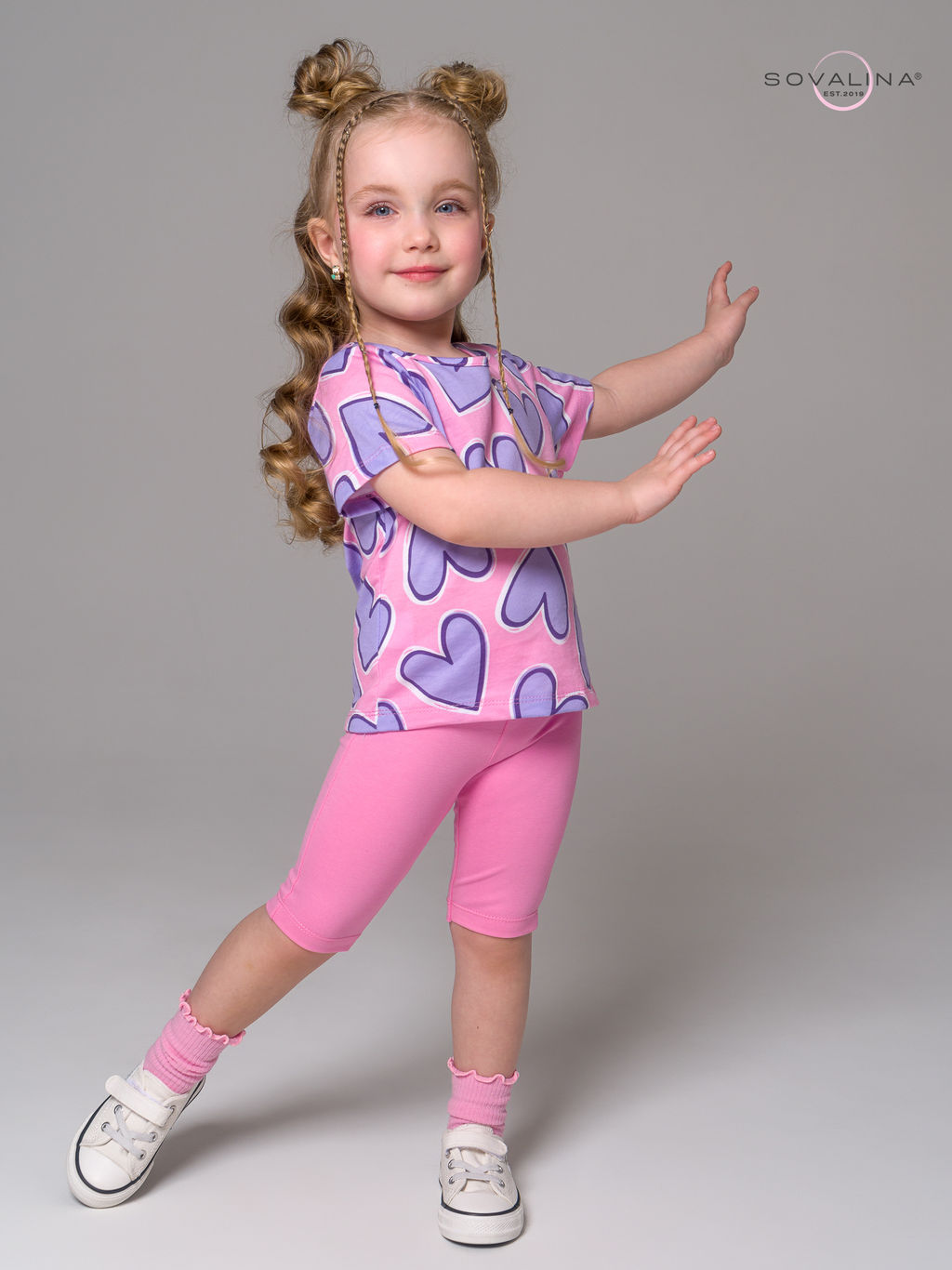 Костюм Актив сиреневые сердца-барби - Sovalina фото 11