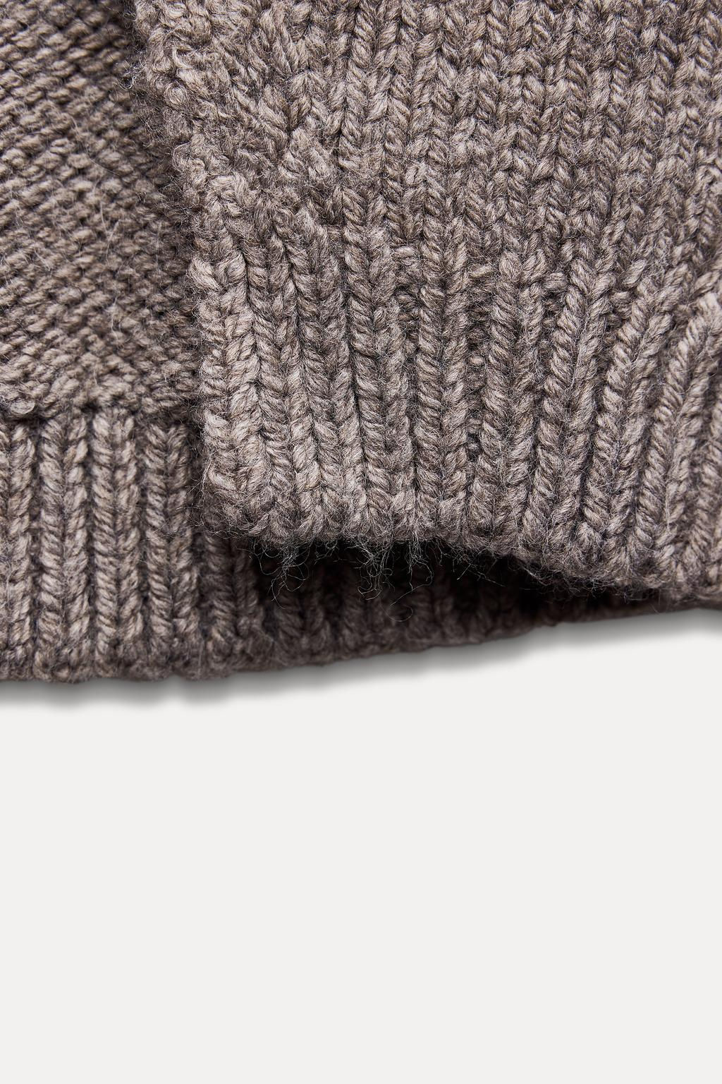 BUTTONED KNIT CARDIGAN - Zara фото 10