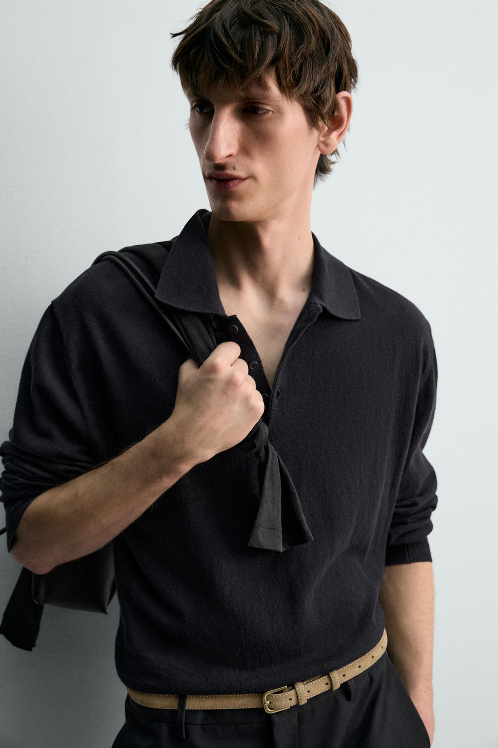 POLO PUNTO ALGOD?N - LINO LIMITED EDITION / Marino - Zara фото 5