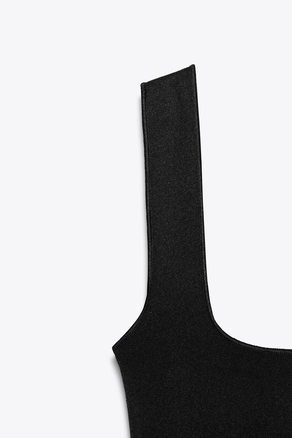 STRETCH SQUARE NECK DRESS - Zara фото 25