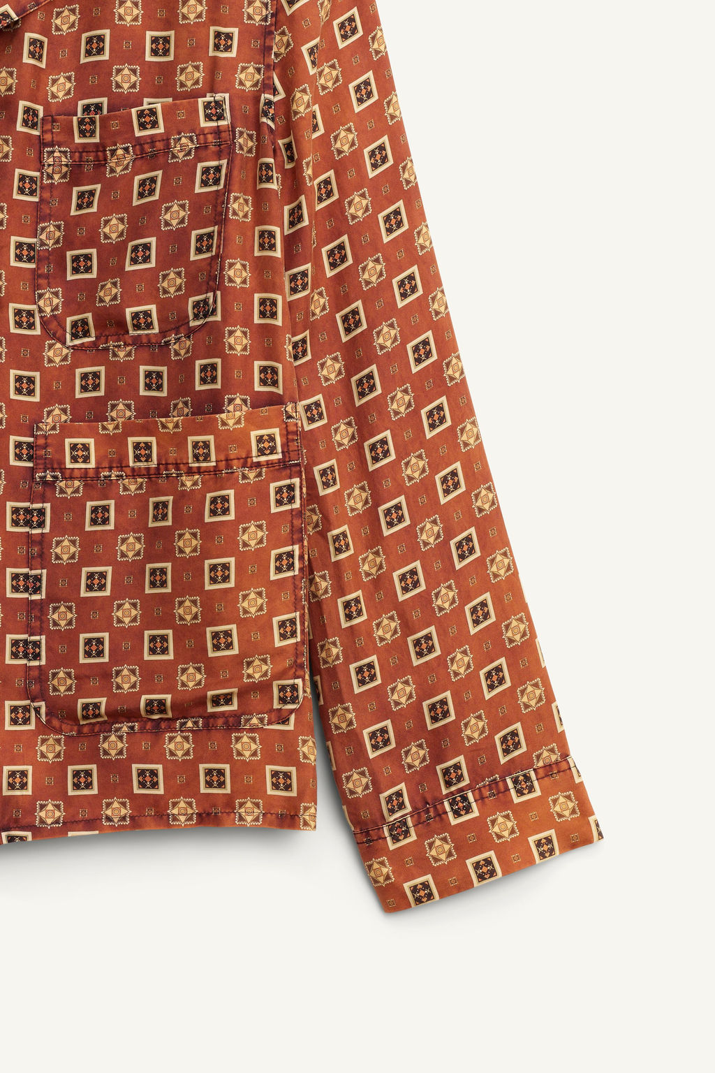 100% SILK PRINTED SHIRT LIMITED EDITION - Zara фото 9