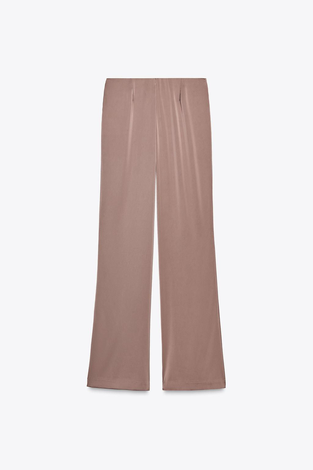 SATIN FLARE TROUSERS - Zara фото 11