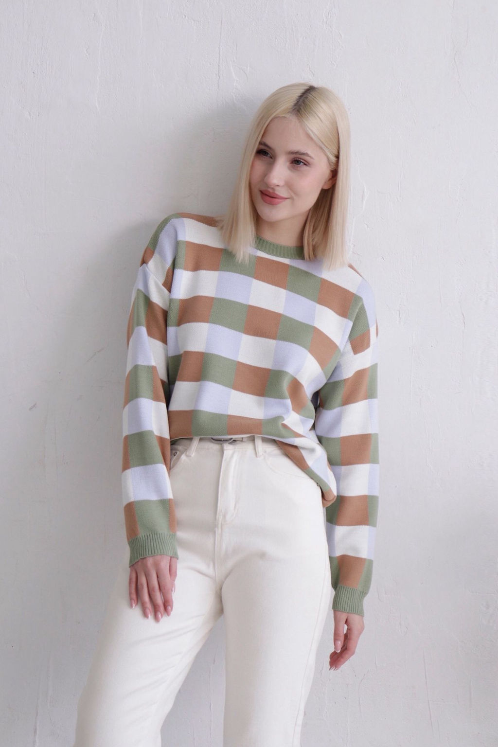 11717 Джемпер в клетку - Martichelli фото 3