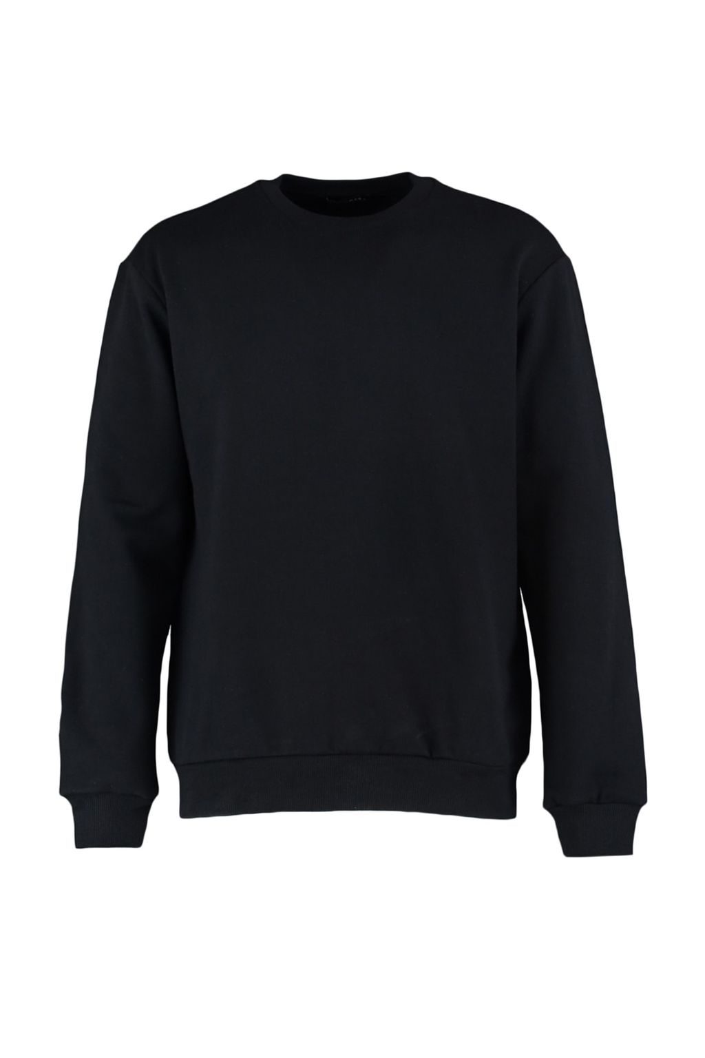 Siyah Regular/Normal Kesim Ici Polar/S?cak Tutan Sweatshirt TMNAW21SW1208
