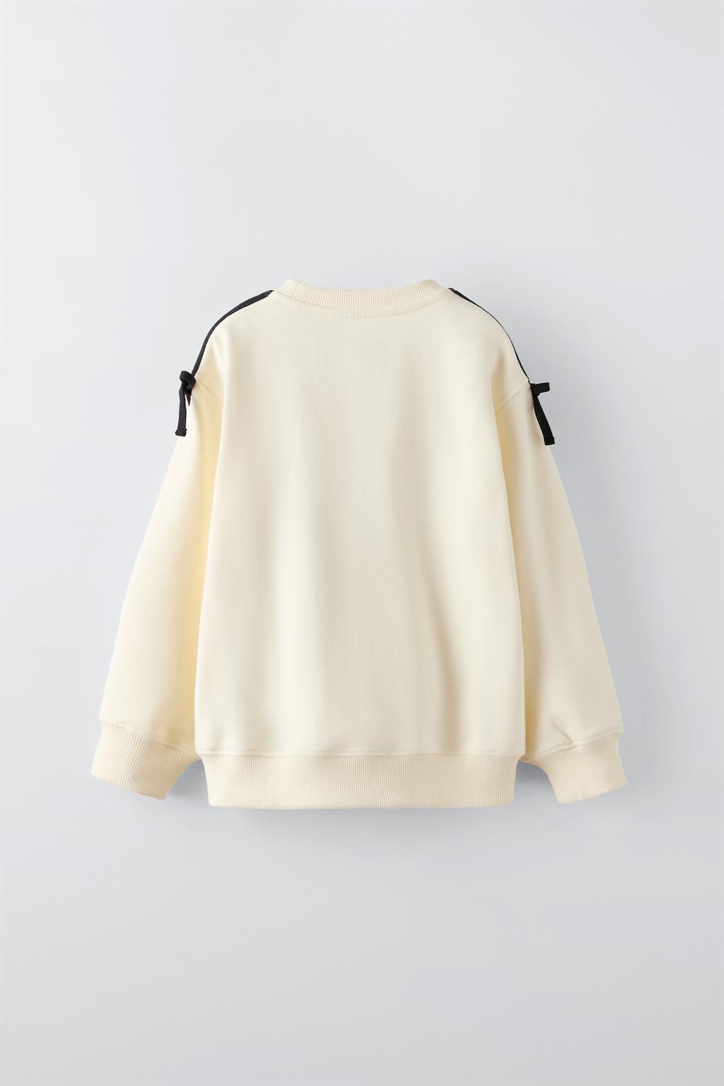 FLOCKED SLOGAN HOODIE - Zara фото 2