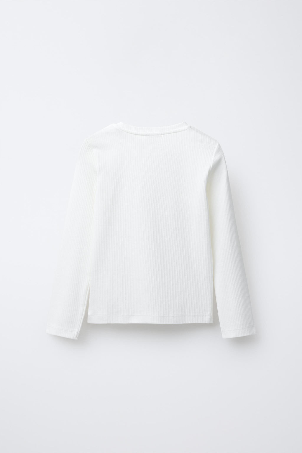 PLAIN RIBBED T-SHIRT - Zara фото 2