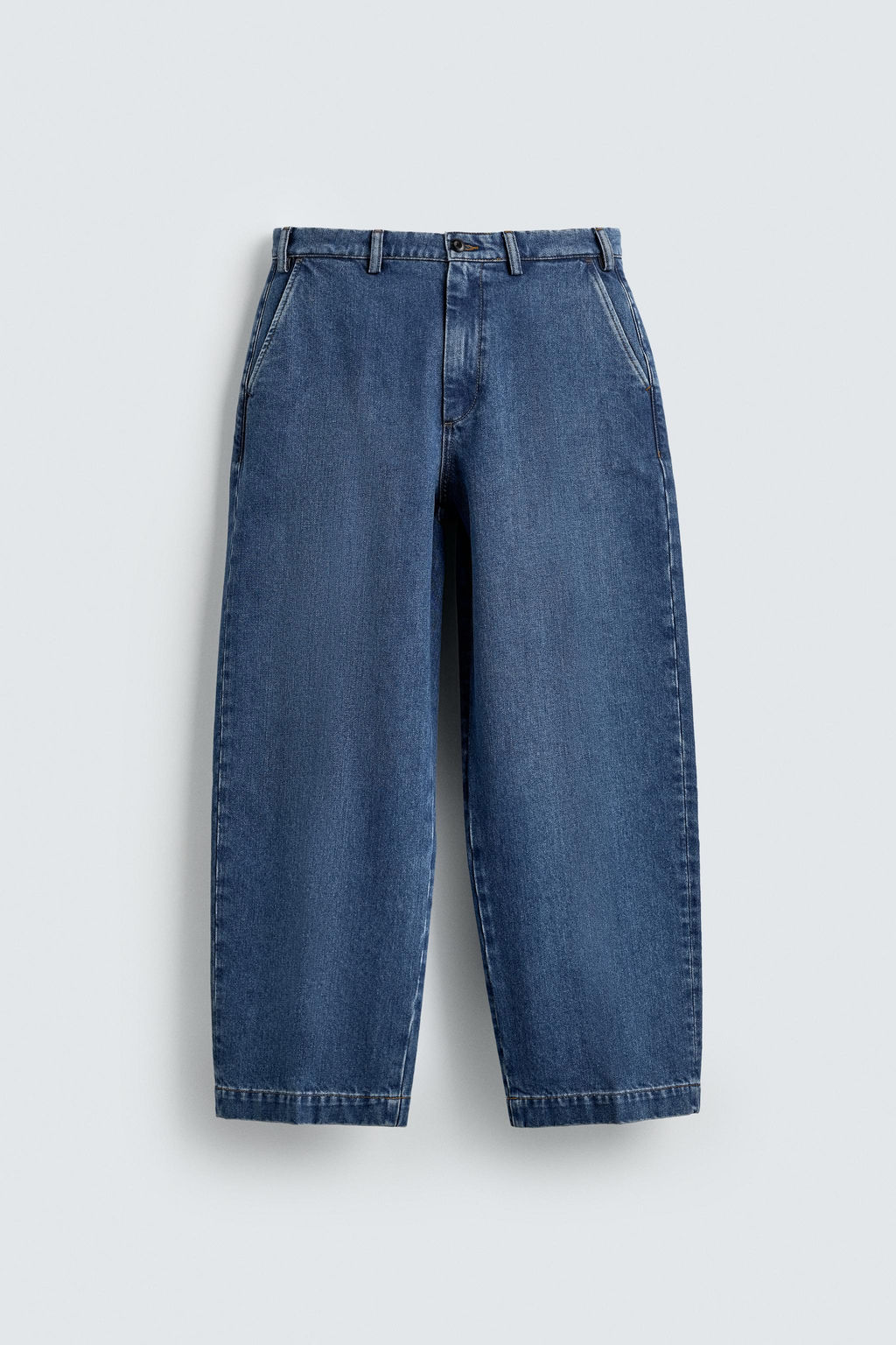 PANTAL?N CHINO DENIM STRAIGHT FIT / Azul