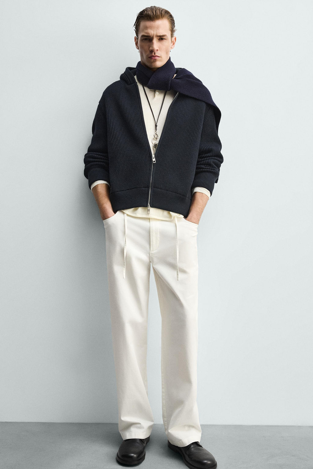 RELAXED FIT FLOWING TROUSERS - Zara фото 14