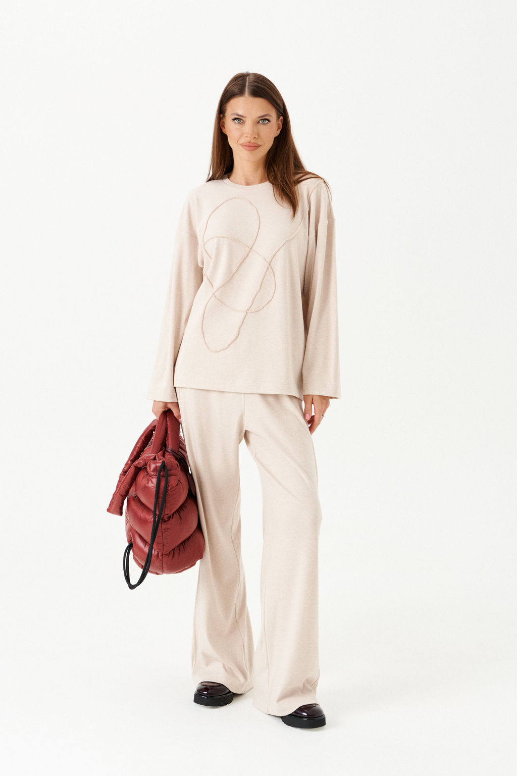 Новинка!комплект женский 2-х предметный (джемпер+брюки) - Elletto фото 2