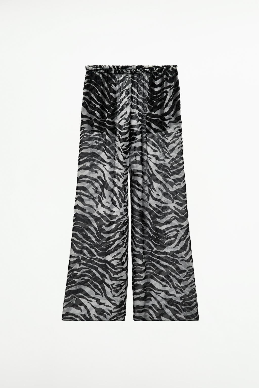 ANIMAL PRINT TROUSERS - Zara фото 4