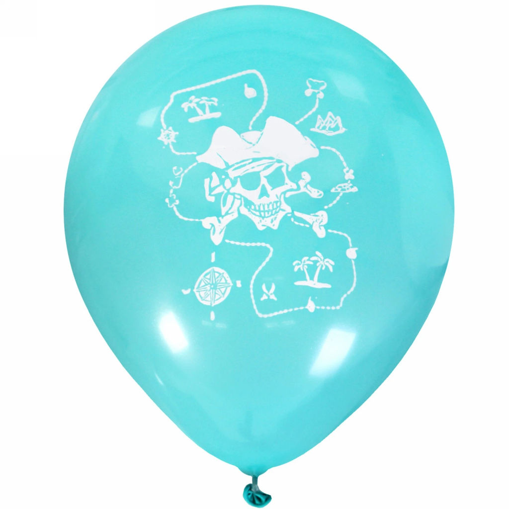 Цена за 2 шт. Воздушные шары 25 шт, 10"/25см "Пират", (микс)