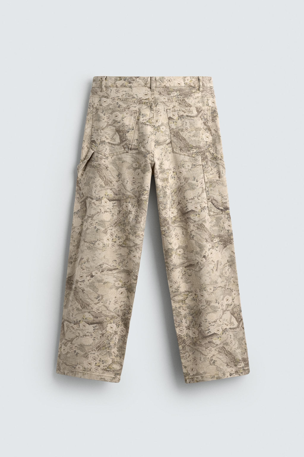 ABSTRACT PRINT CARPENTER TROUSERS - Zara фото 7
