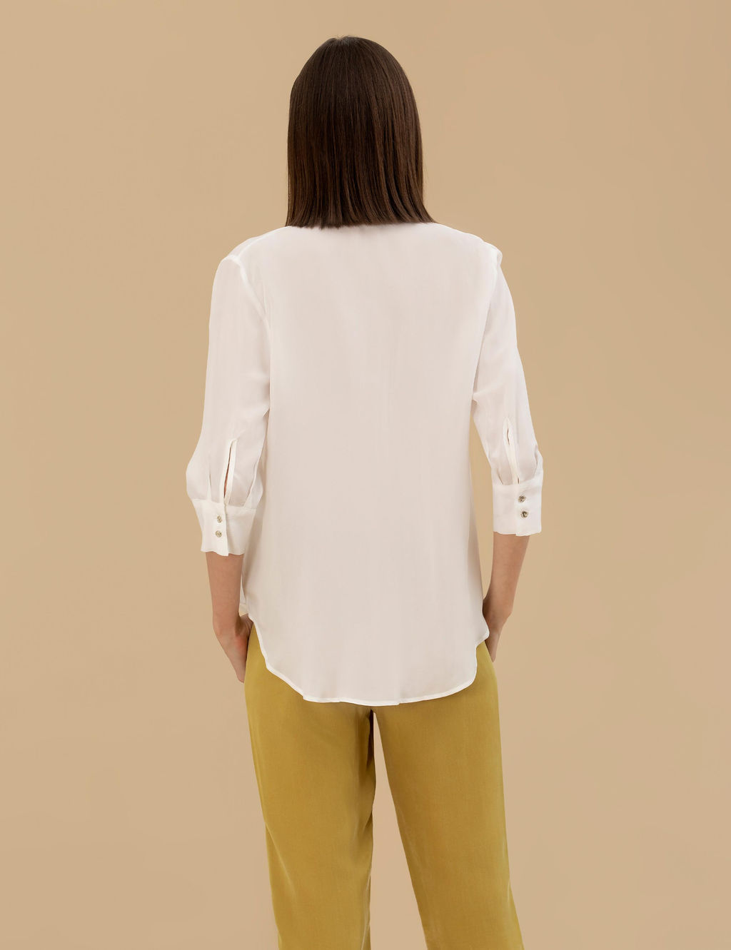 Beyaz Comfort Fit Uzun Kollu G_mlek - Pierre cardin фото 5