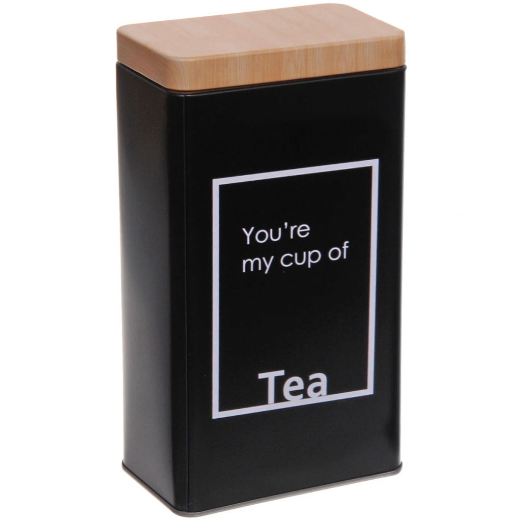 Цена за 2 шт. Банка для продуктов металлическая "Black style" 800мл 9*6*16см