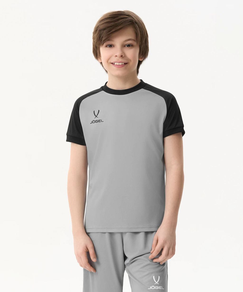 Футболка игровая JOGEL CAMP Reglan Jersey, серый, детский  фото 5