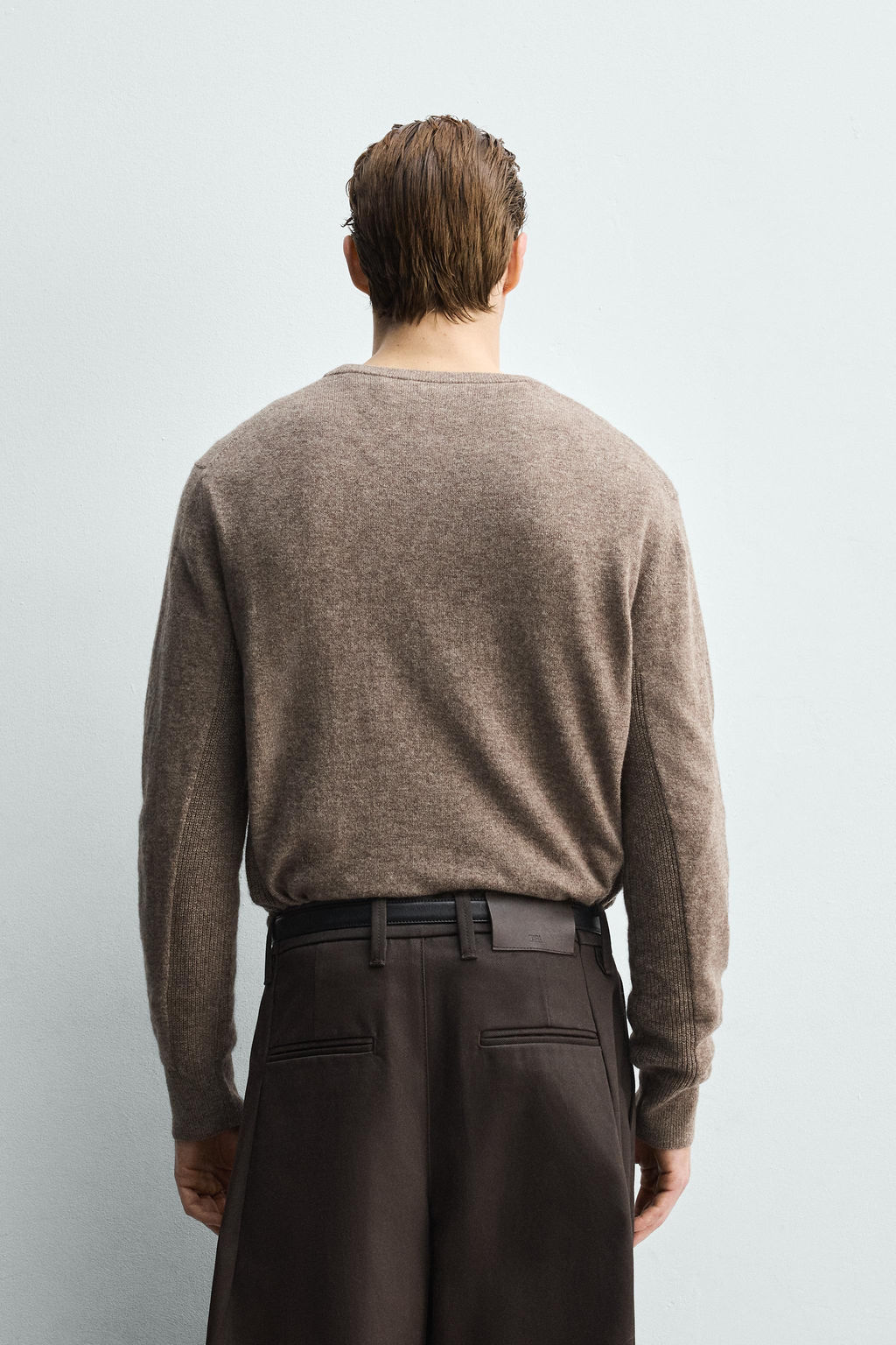 WOOL BLEND BAKER COLLAR JUMPER - Zara фото 3